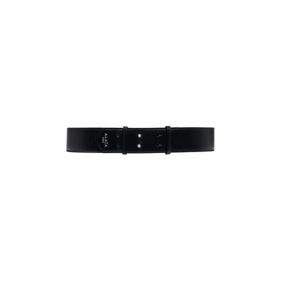 Alaia One Piece Black Leather Belt Size 70 CM - Picture 1 of 6